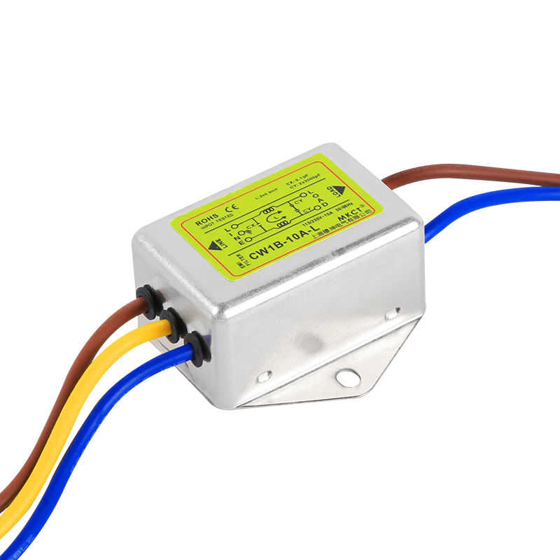 Filtre de puissance EMI monophasé de type ligne CW1B-1A/3A/6A/10A-L 115/250VAC