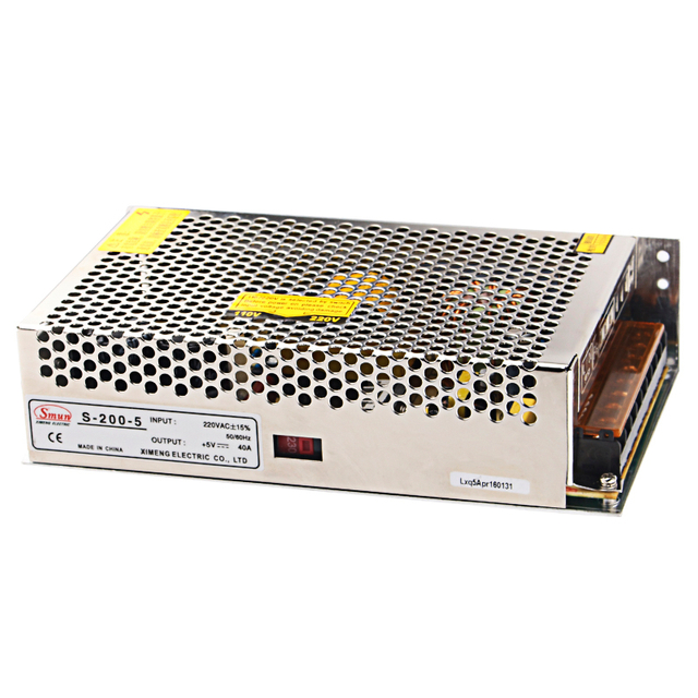 Alimentation à découpage professionnelle S-200 200 W avec boîtier en métal