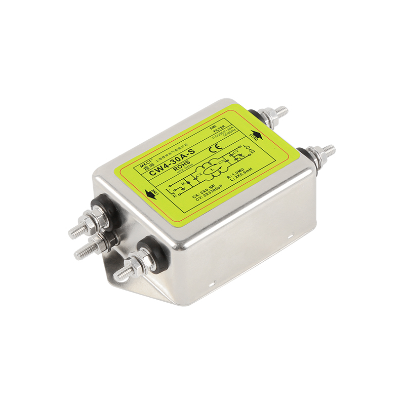 Connexion par boulon monophasé AC 220 V Purification EMI CW4-3A/6A/10A/20A/30A/40A-S filtre d'alimentation