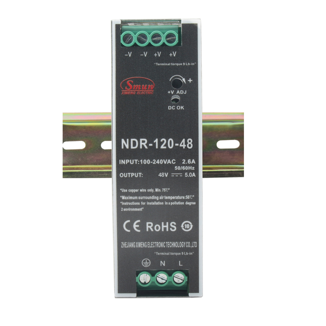 Alimentation sur rail Din NDR-120, 120 W