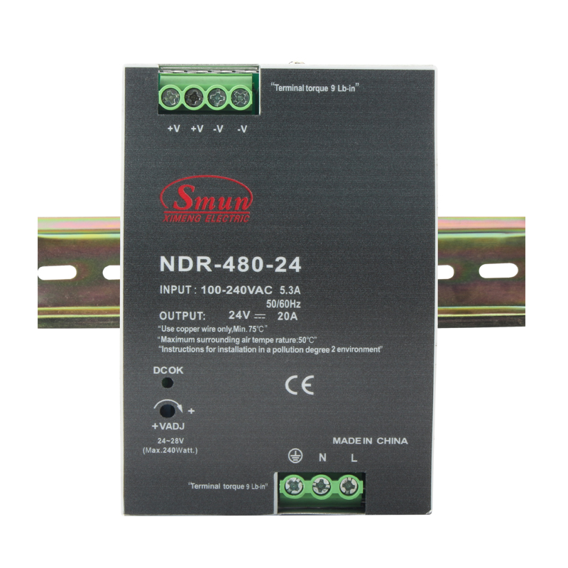 Alimentation sur rail Din NDR-480, 480 W