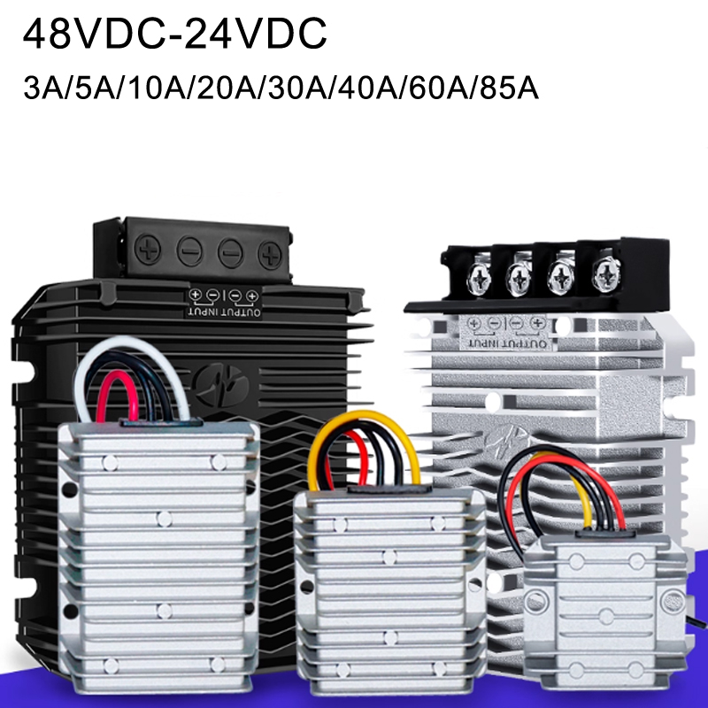 Convertisseur abaisseur DC/DC 48V à 24V, 3a à 85a, alimentation électrique étanche IP68 pour système solaire