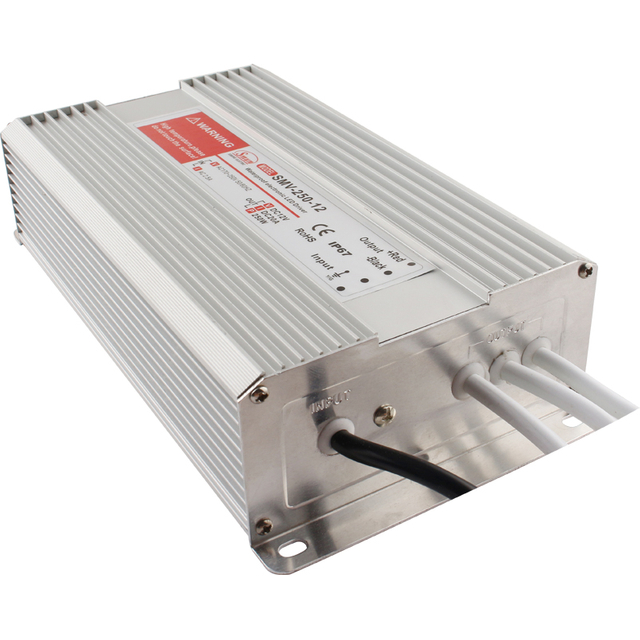 Pilote LED série SMV 10W à 1000W 5V/12V/15V/24V/48V, tension constante, sortie unique, étanche IP67