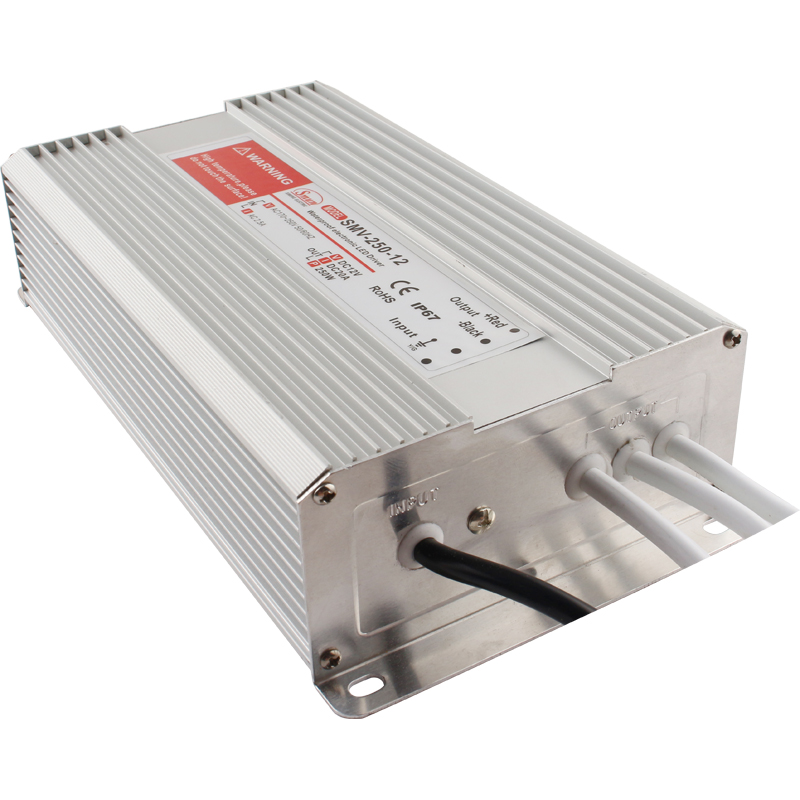 Pilote LED série SMV 10W à 1000W 5V/12V/15V/24V/48V, tension constante, sortie unique, étanche IP67