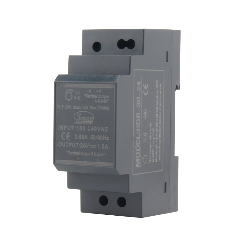 Série HDR 15W à 150W, sortie 5V/12V/15V/24V/48V dc, alimentation de commutation sur Rail Din Ultra mince, SMPS