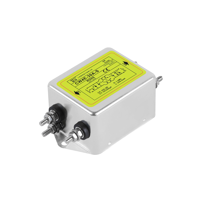 Connexion par boulon monophasé AC 220 V Purification EMI CW4-3A/6A/10A/20A/30A/40A-S filtre d'alimentation