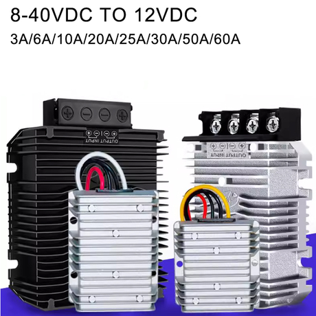 Convertisseur de voiture Boost Buck non isolé, 8-40V à 12V, 3A à 60A, sortie unique, DC-DC