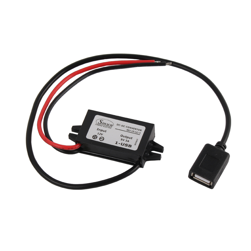 Convertisseur DC-DC non isolé 12V/24VDC à 5VDC 3A avec USB unique