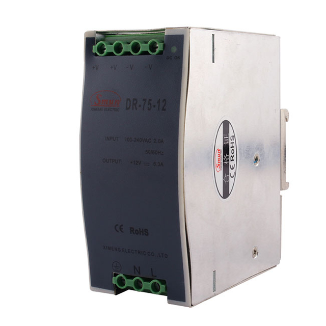 Alimentation pour montage sur rail DIN DR-75 75W