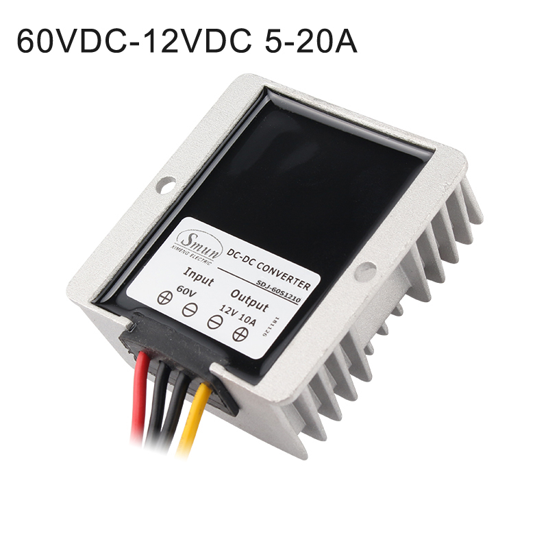Convertisseur DC-DC étanche Non isolé 60V à ​​12V 5A 10A 15A 20A, pilote abaisseur