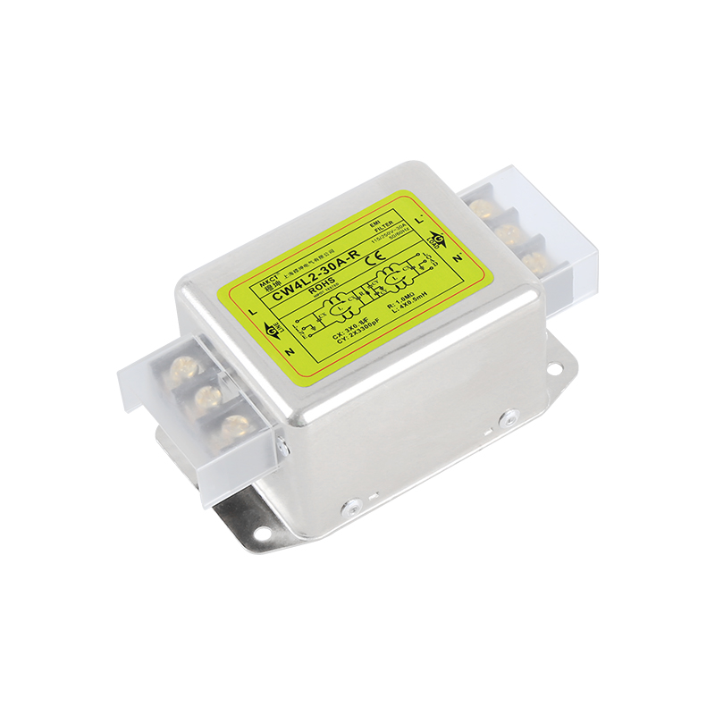 Connexion du bornier 10A/20A/30A Filtre EMI monophasé et triphasé