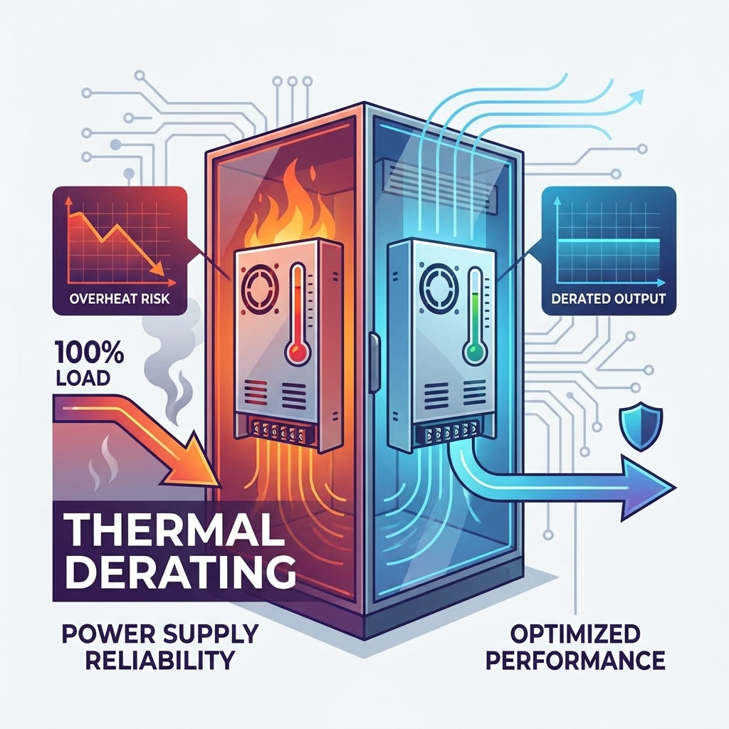 Quel déclassement thermique est nécessaire pour les alimentations à découpage fermées ?