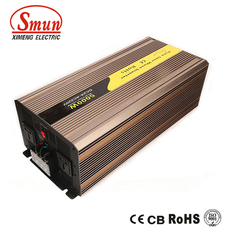 Onduleur à onde sinusoïdale pure 5 000 W – DC 12 V/24 V/48 V vers AC, surtension 10 000 W, efficacité 90 %